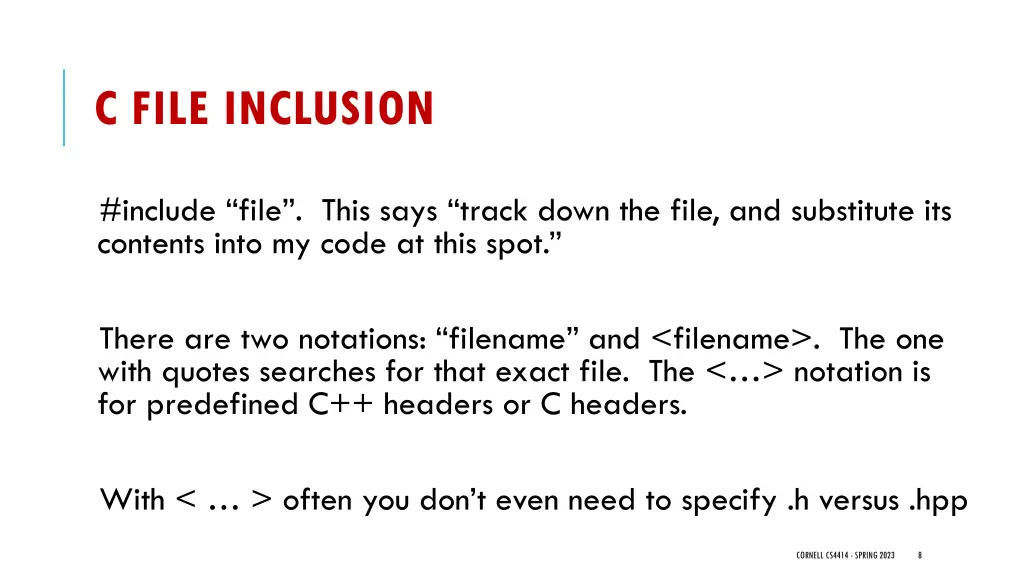 c file inclusion