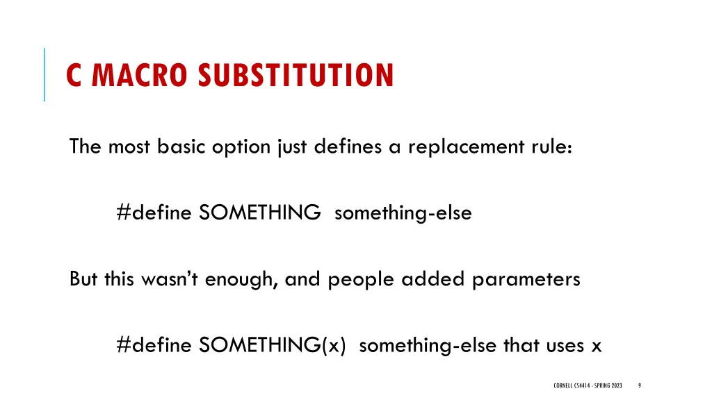 c macro substitution