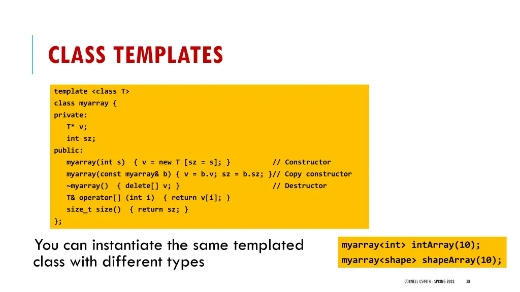 class templates