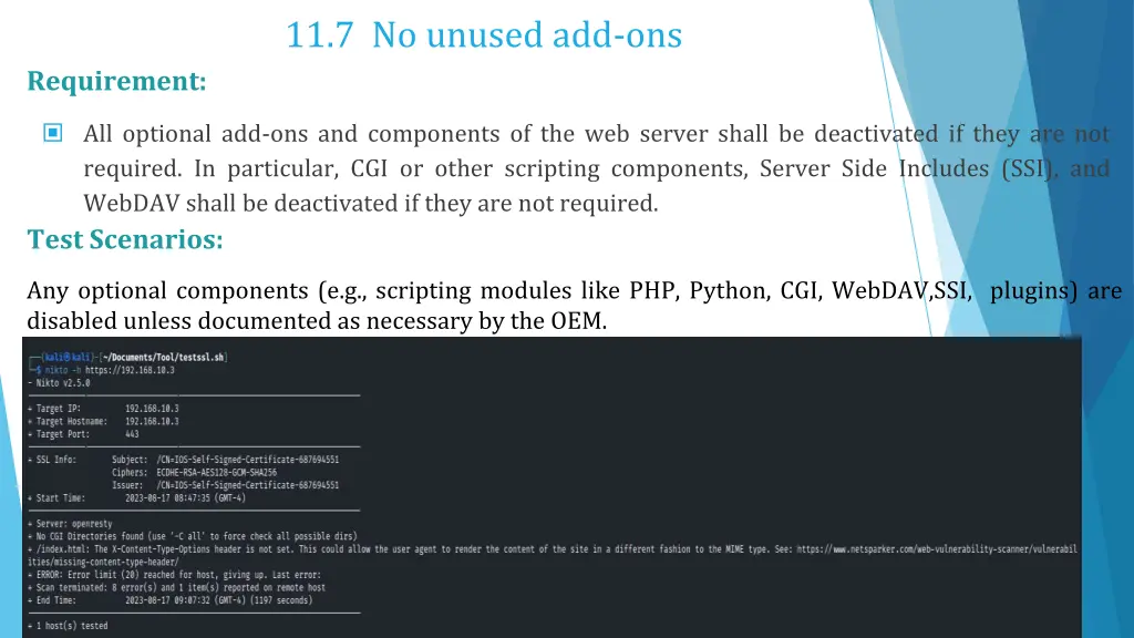 11 7 no unused add ons