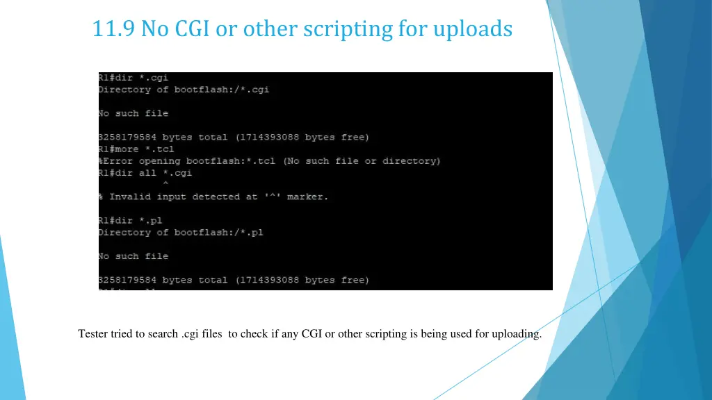 11 9 no cgi or other scripting for uploads 1