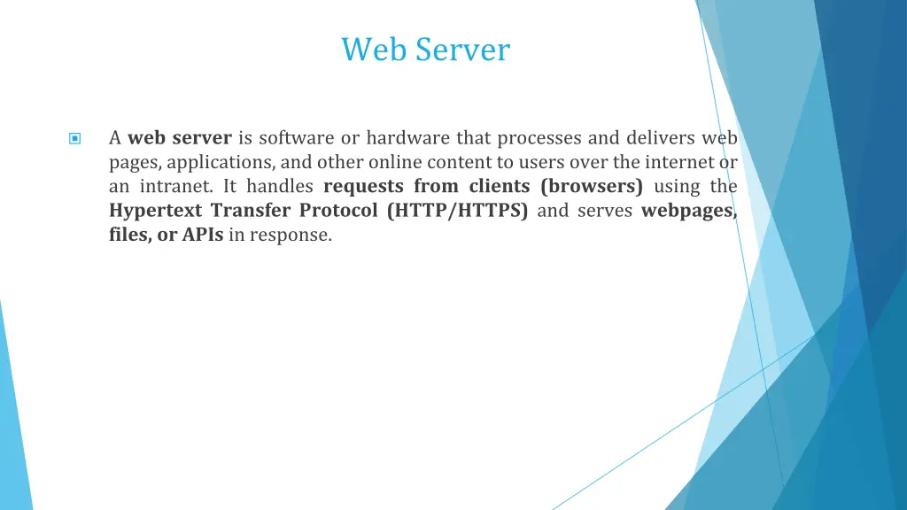 web server