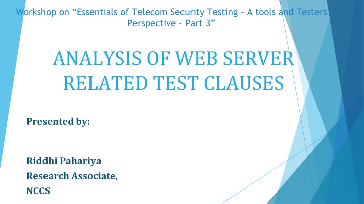 workshop on essentials of telecom security
