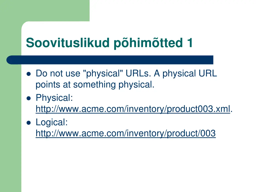 soovituslikud p him tted 1