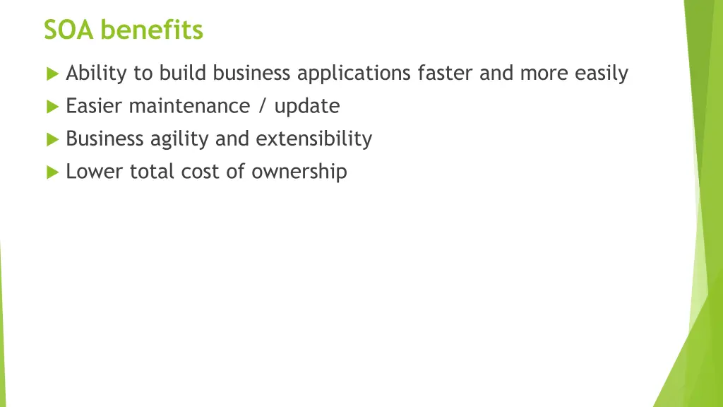 soa benefits