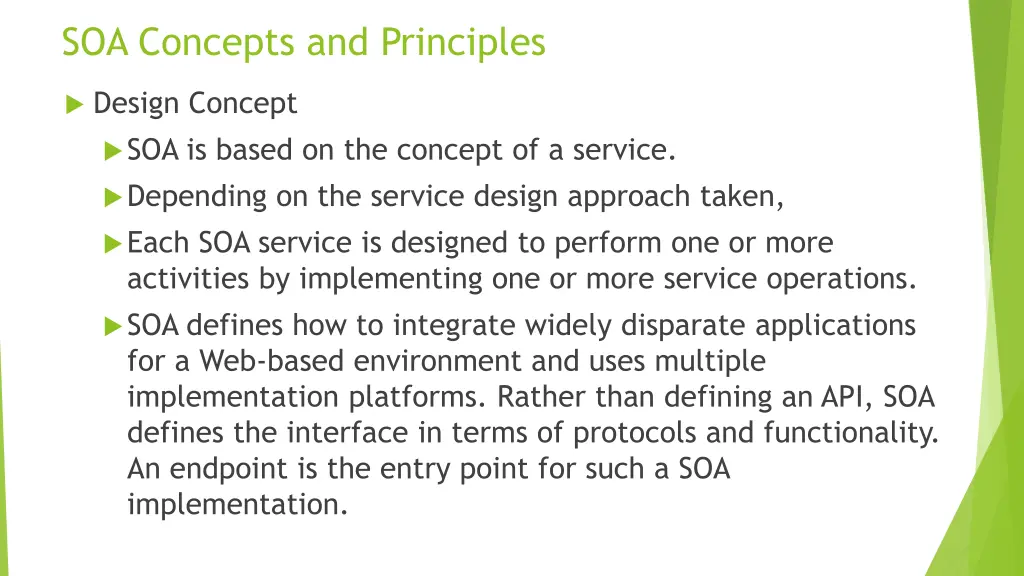 soa concepts and principles