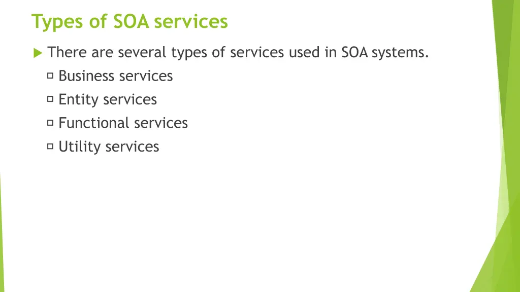 types of soa services