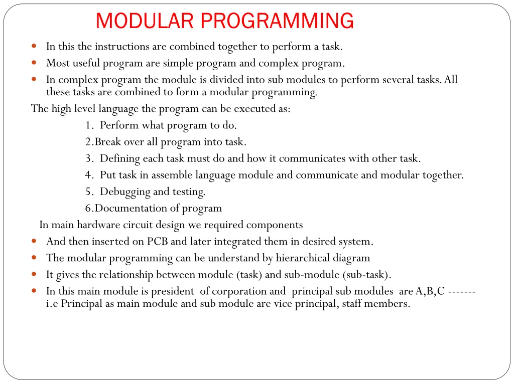 modular programming