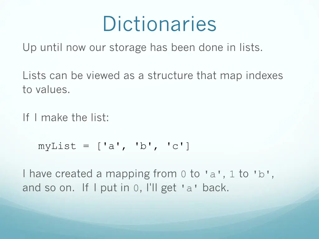 dictionaries