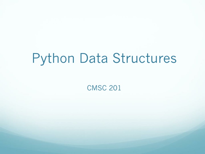python data structures