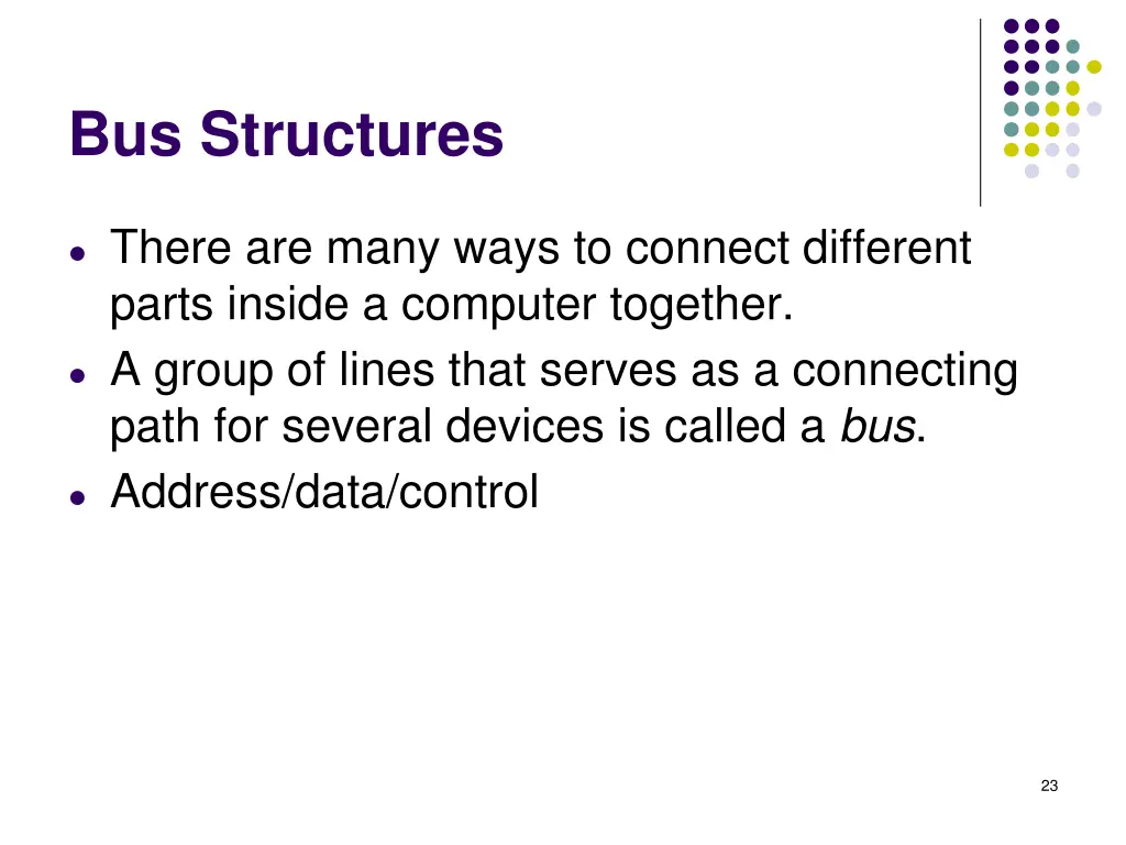 bus structures
