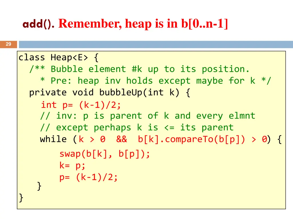 add remember heap is in b 0 n 1