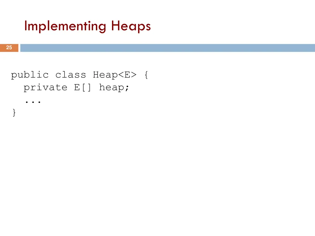 implementing heaps 1