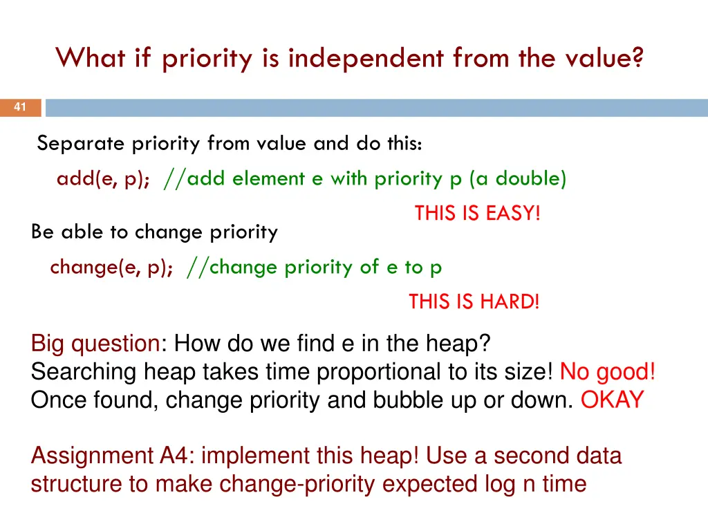 what if priority is independent from the value