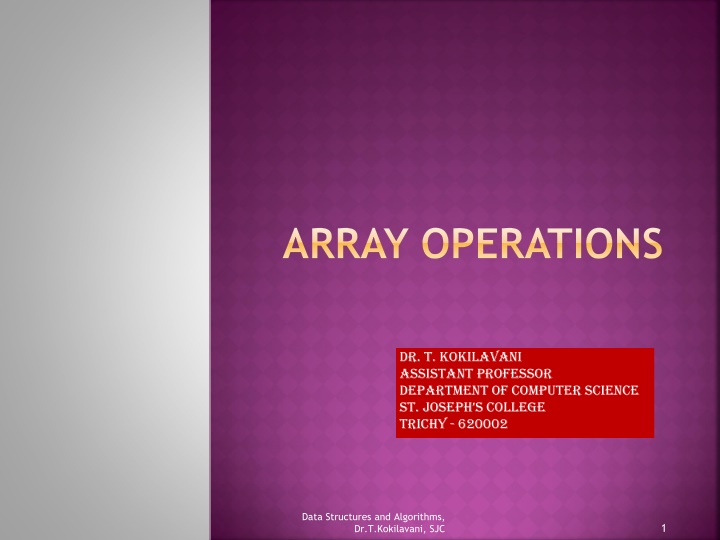 array operations