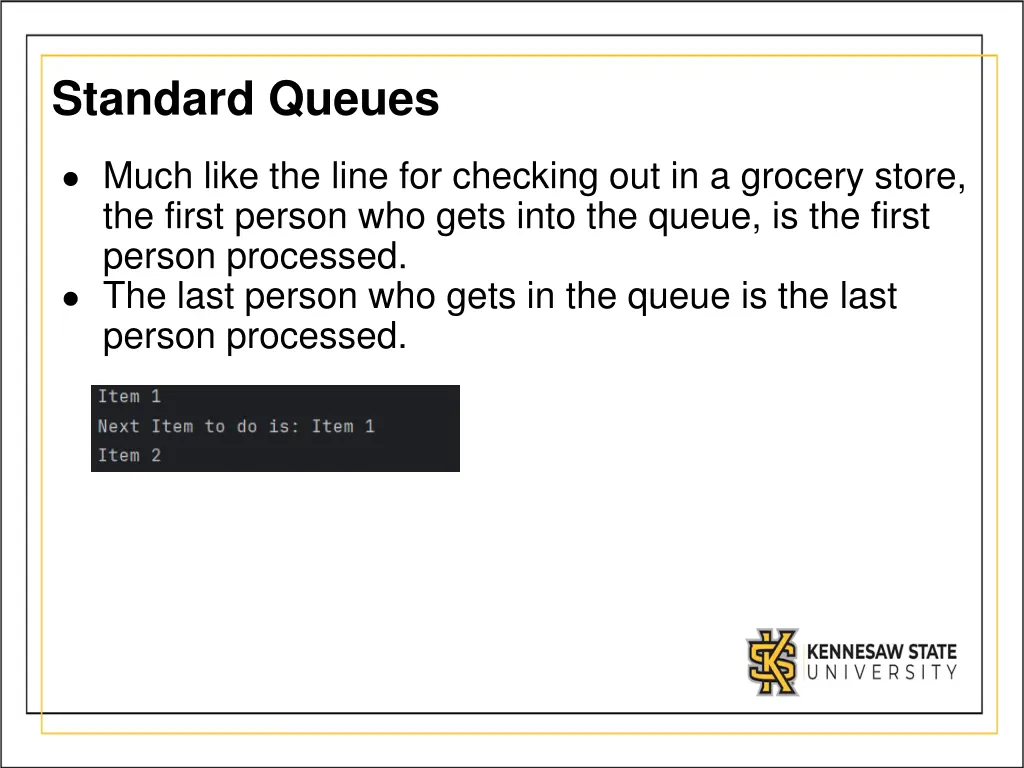 standard queues