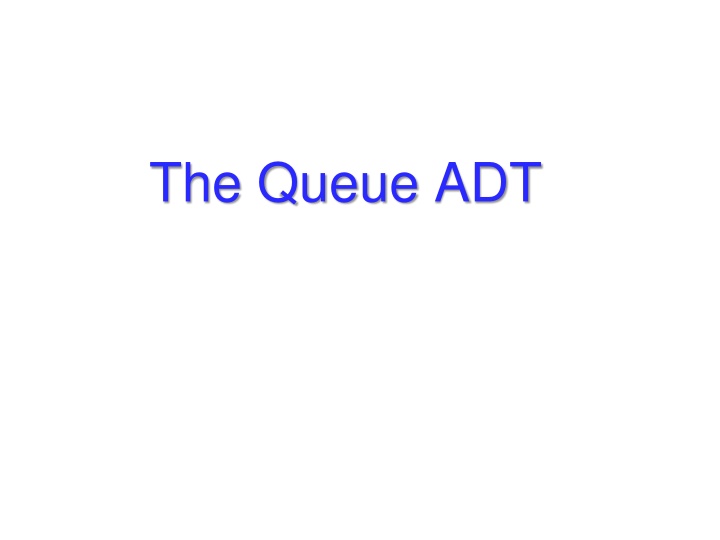 the queue adt