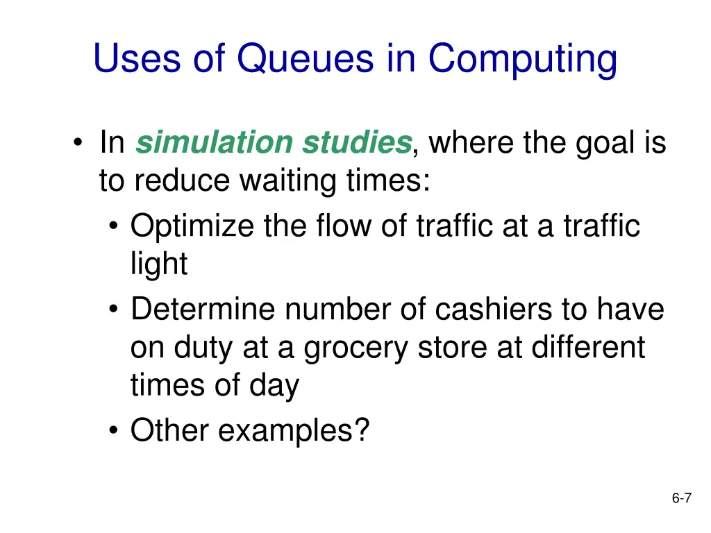 uses of queues in computing 1