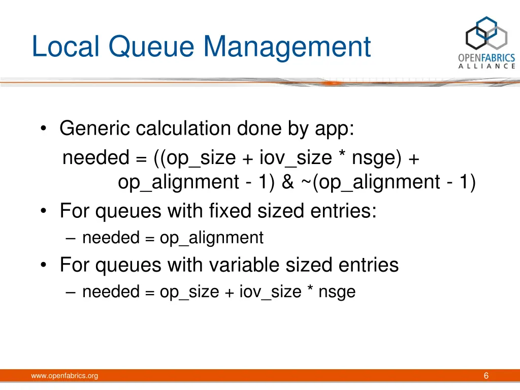local queue management 2