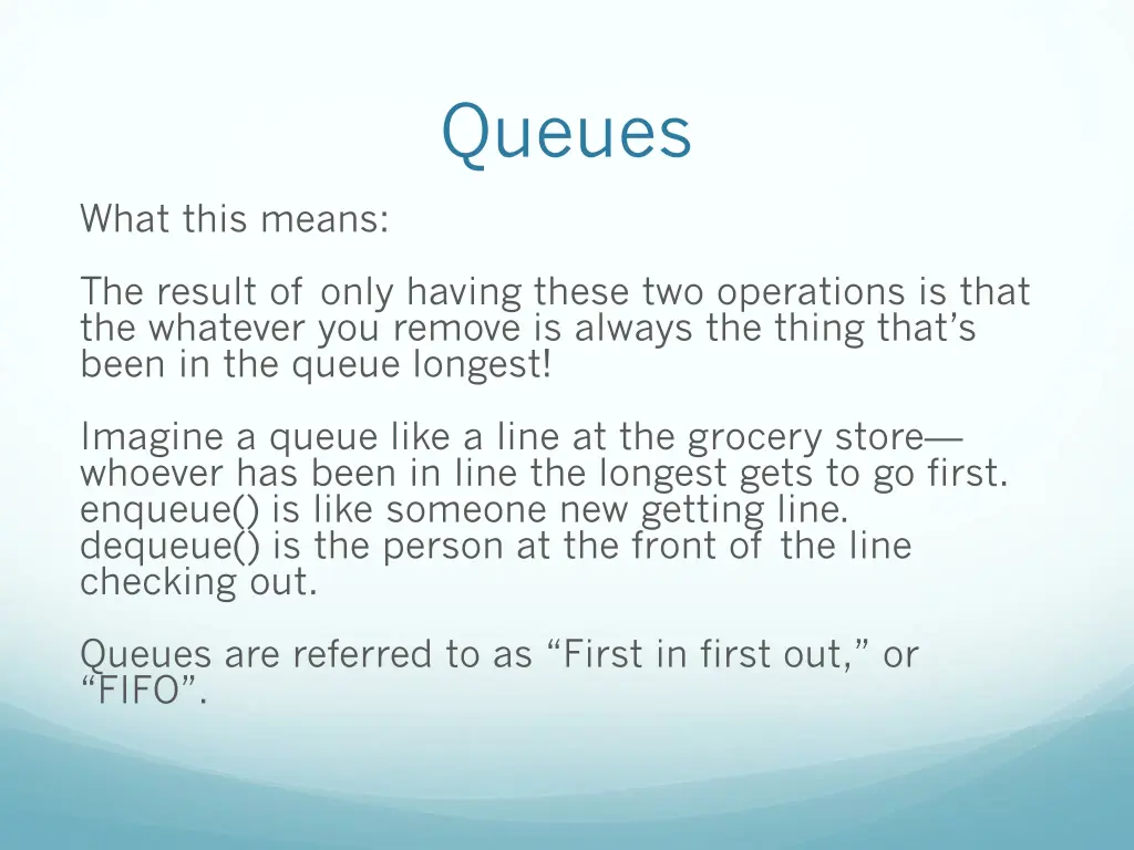 queues 1