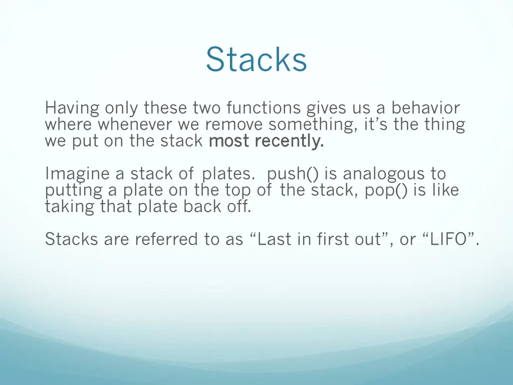 stacks 1
