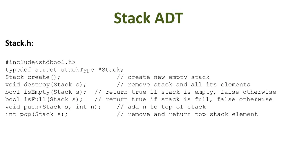 stack adt