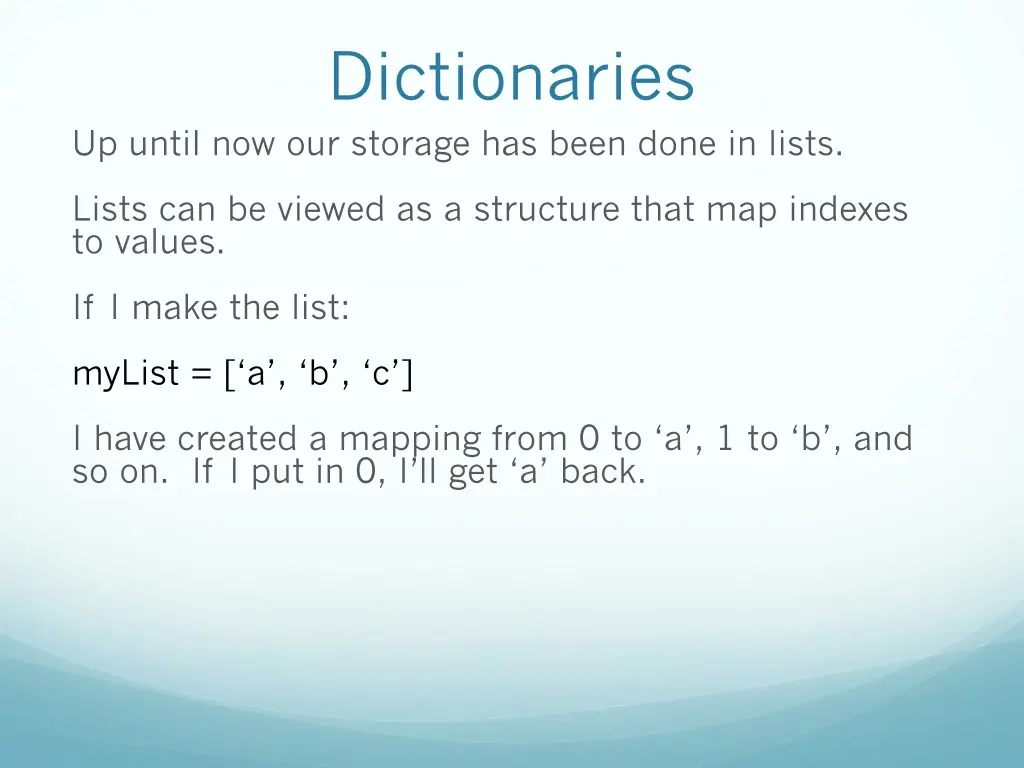 dictionaries