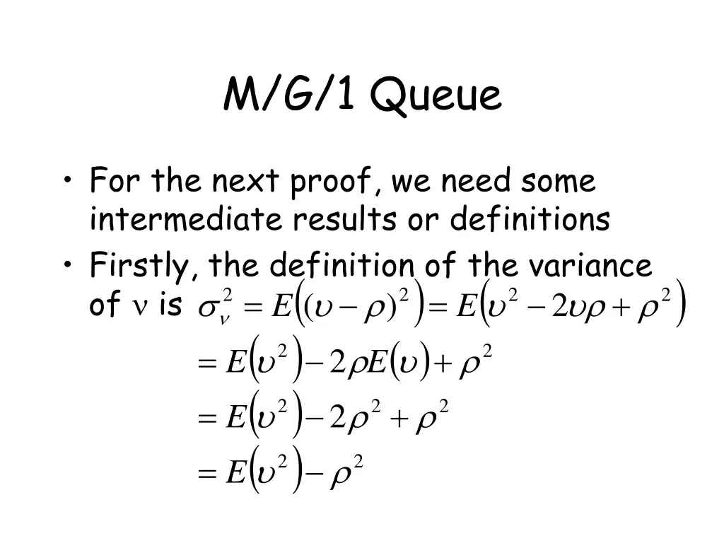 m g 1 queue 10