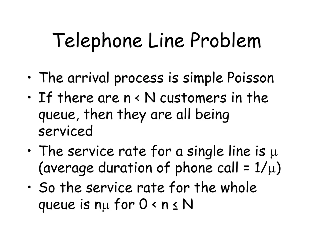 telephone line problem 2