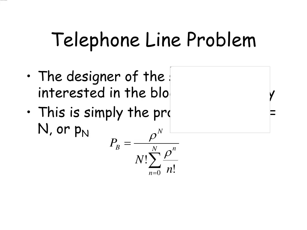 telephone line problem 5