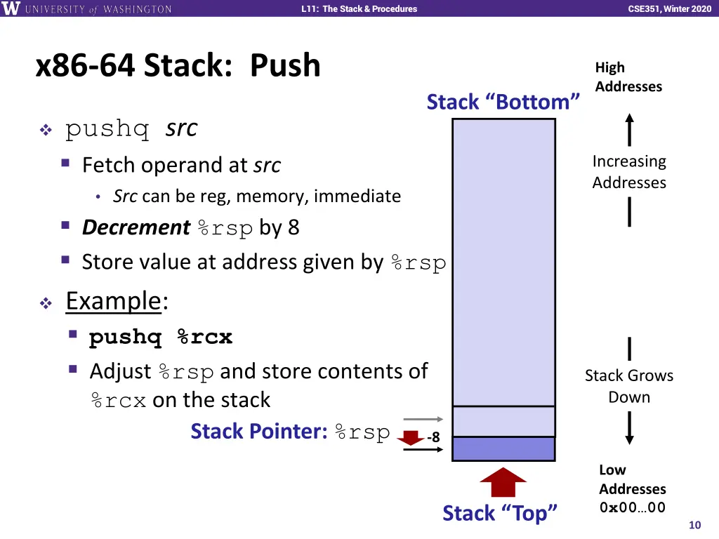 l11 the stack procedures 9