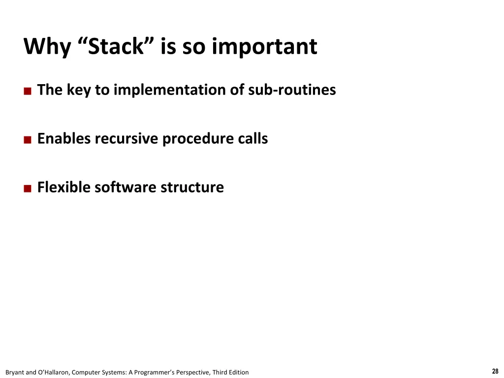 why stack is so important