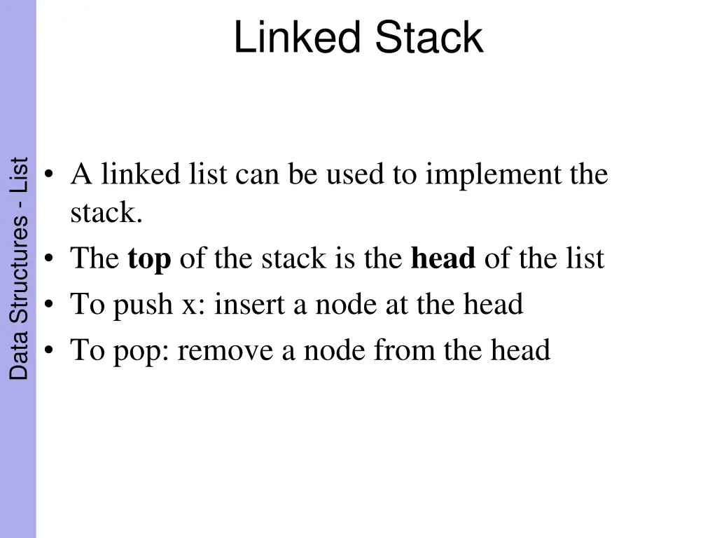 linked stack