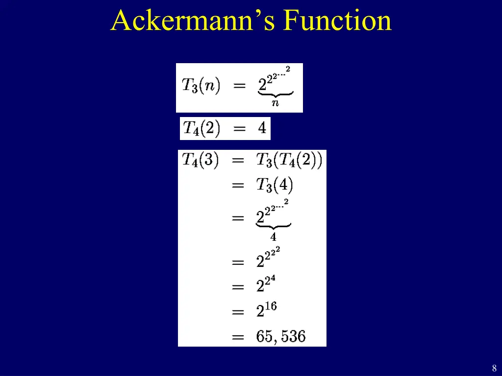 ackermann s function 3