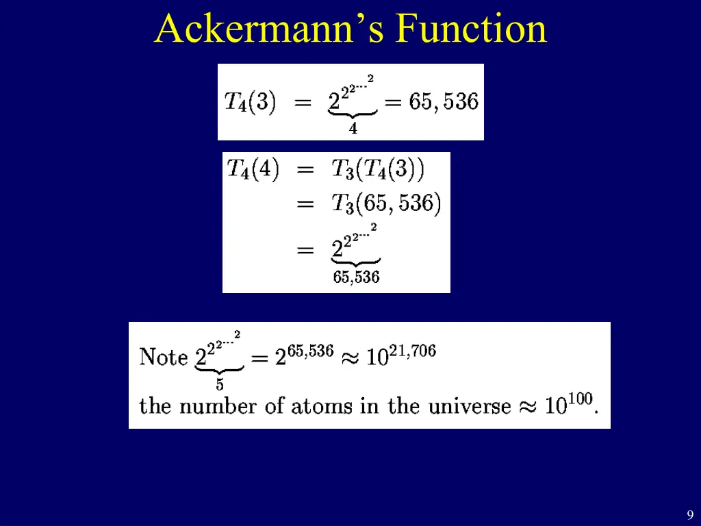 ackermann s function 4
