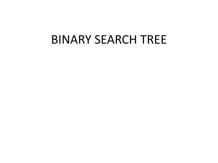 binary search tree