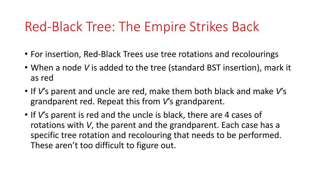 red black tree the empire strikes back