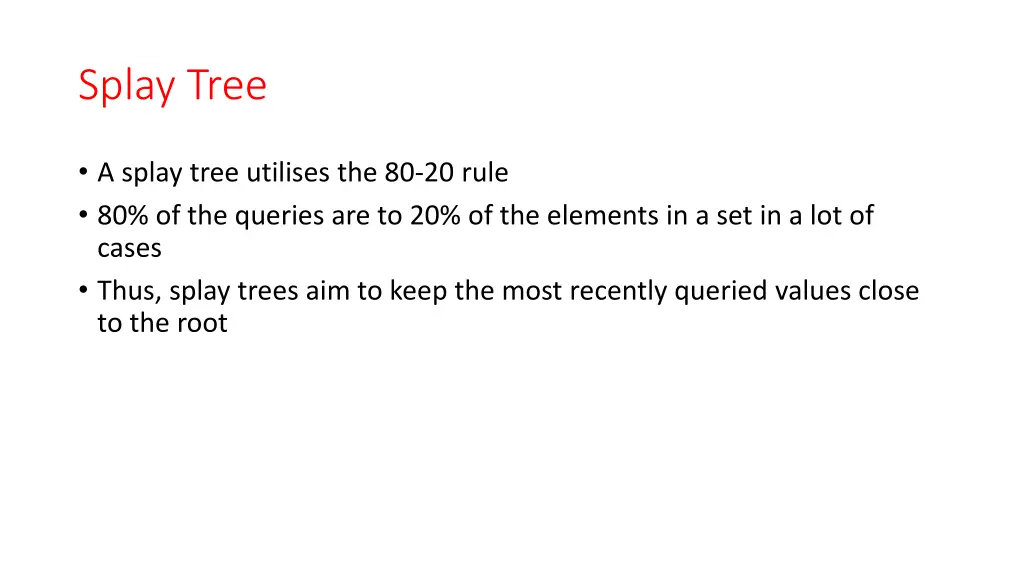 splay tree