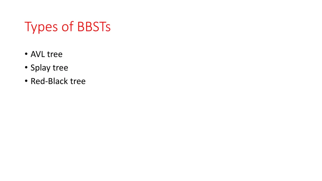 types of bbsts