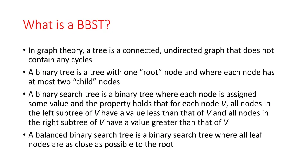 what is a bbst