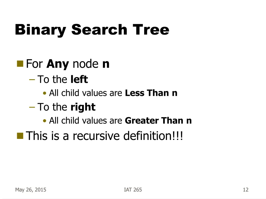 binary search tree 2