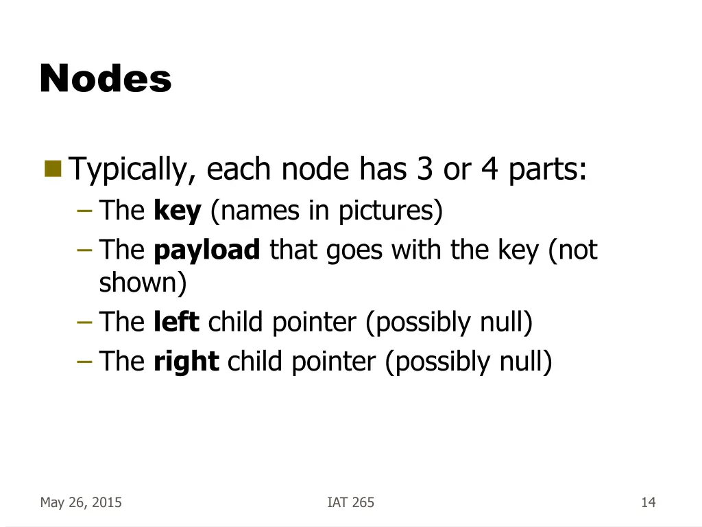 nodes