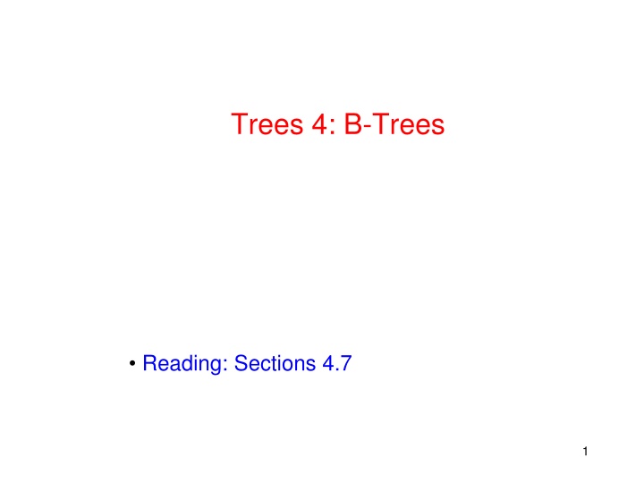 trees 4 b trees