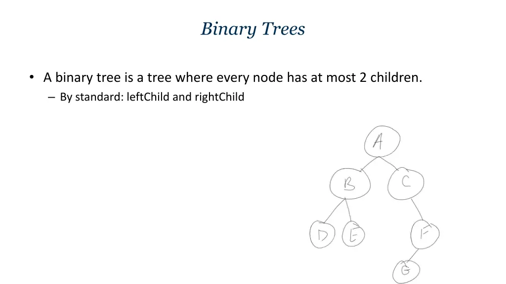 binary trees