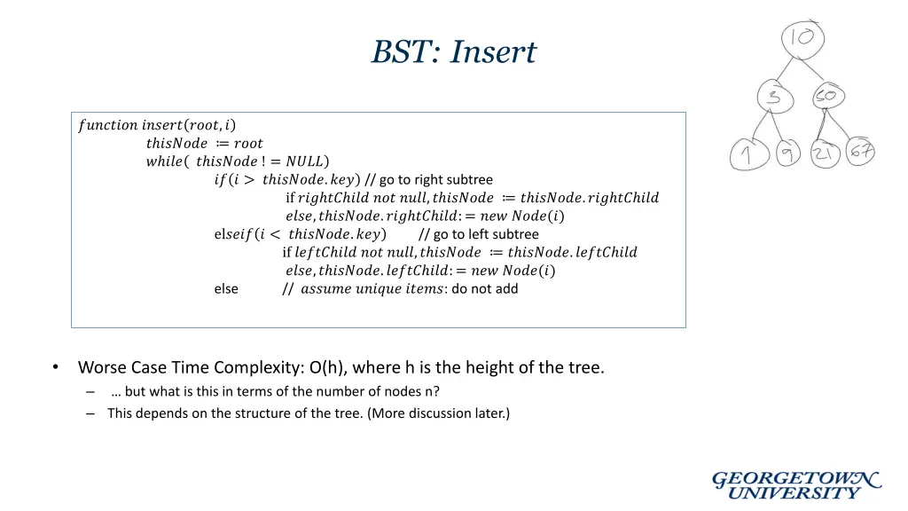 bst insert