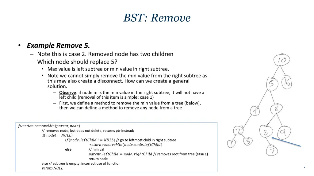 bst remove 1