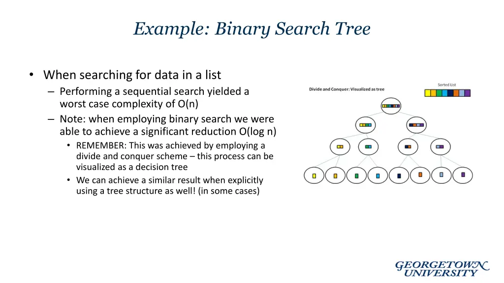 example binary search tree