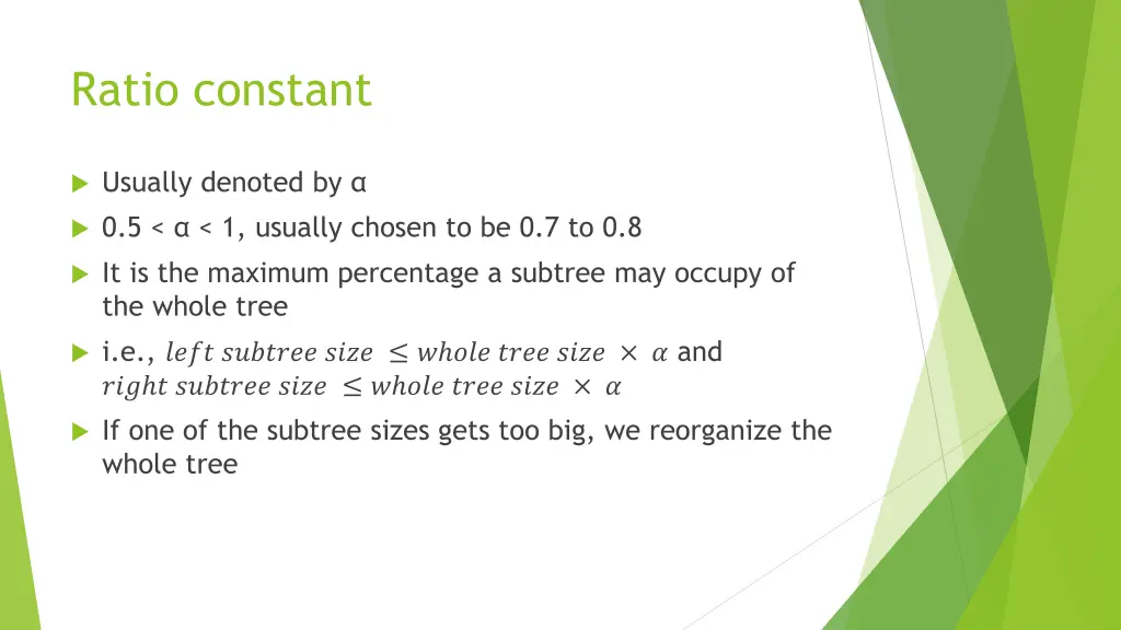 ratio constant