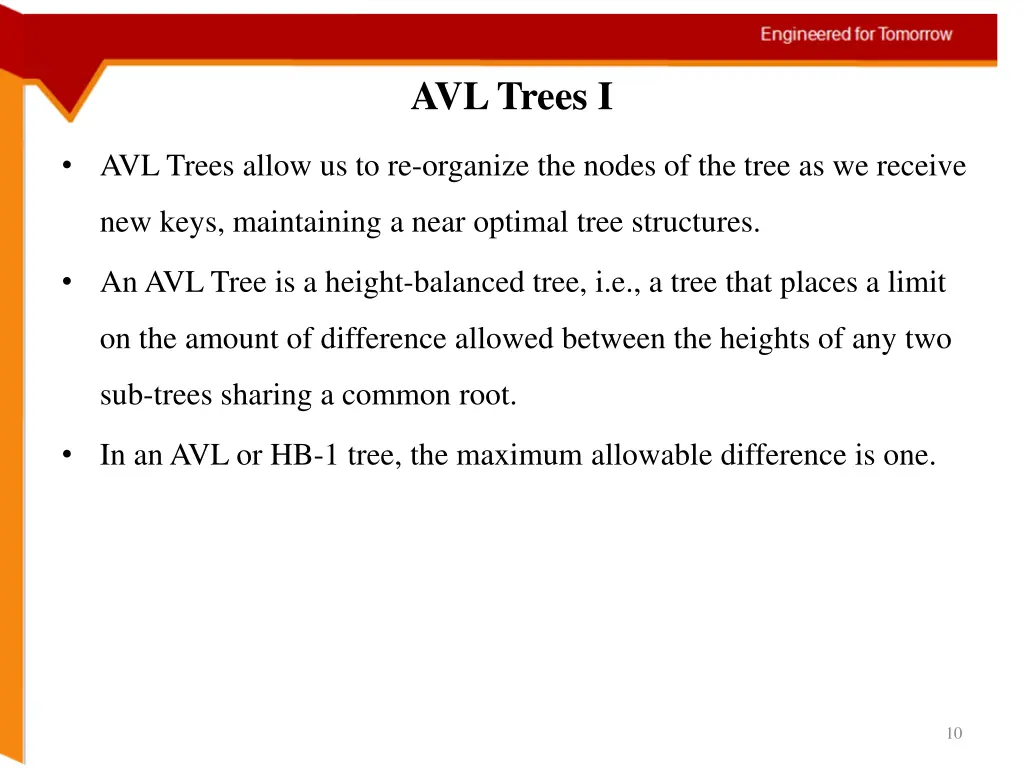 avl trees i