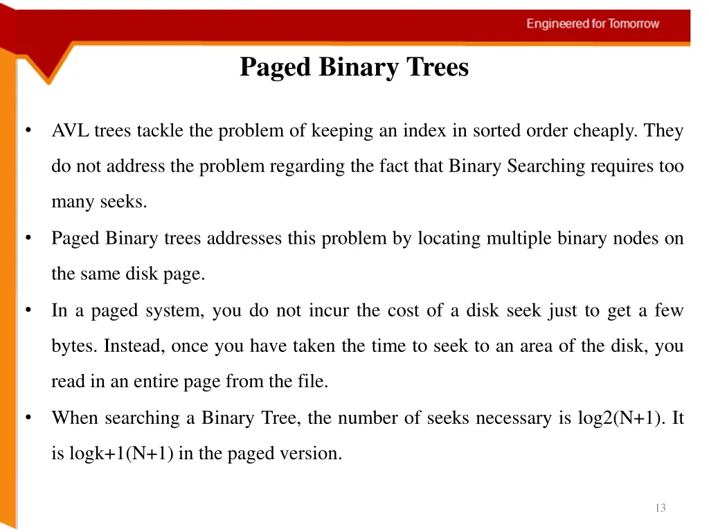 paged binary trees